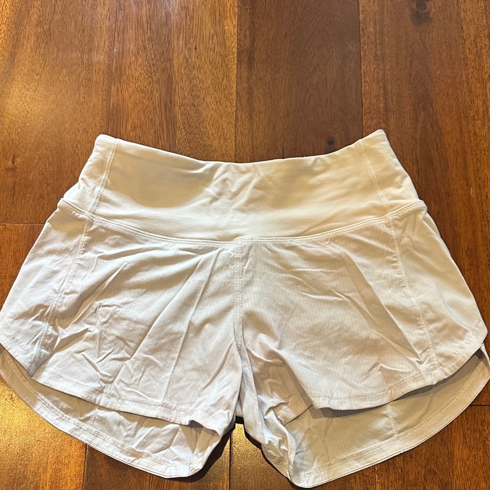 Lululemon Athletica White Athletic Shorts